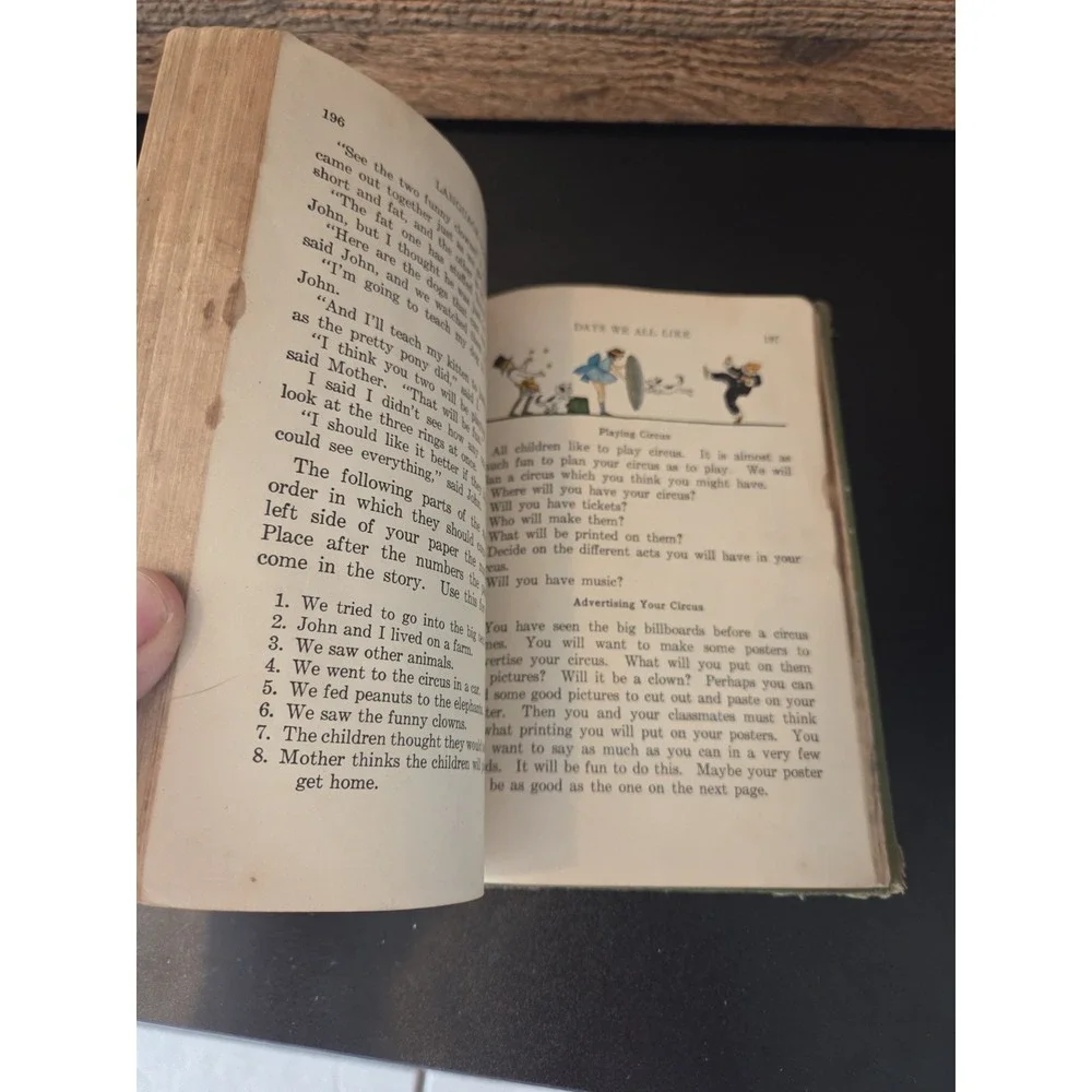 vintage hardcover textbook titled 